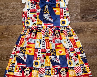 Set Sail Nautical Twirl Dress