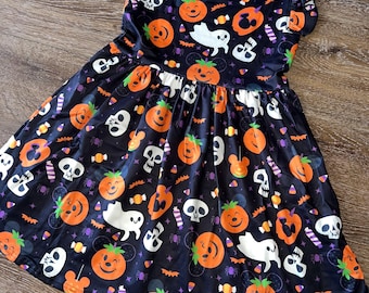 Disney themed Ghost & Pumpkin Halloween Dress