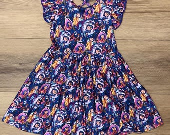 Coraline inspired flutter sleeve  Dress