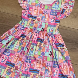 Blue Heeler Patchwork Dress