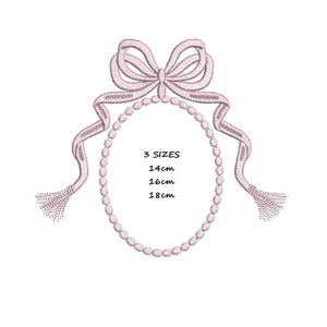 Antique Rococo Blank Monogram Machine Embroidery, Royal Fancy BOW Frame Embroidery File, Gothic Embroidery,Instant Download, Baroque Royal