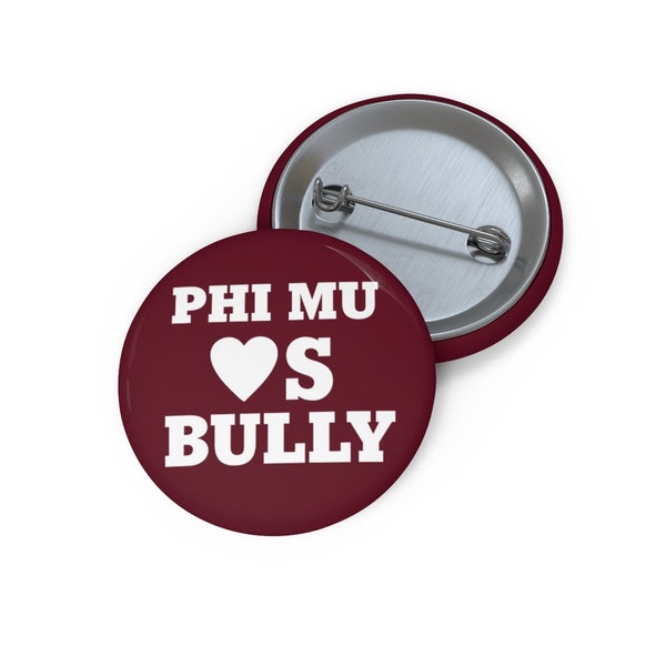 PHI MU: Mississippi State University Game Day Button (ms x phi mu)