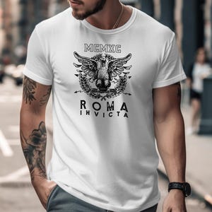Personalized YEAR Roman Eagle Ancient Rome Insignia Vintage Style Roman numerals Gladiator dad husband son grandpa uncle boyfriend birthday