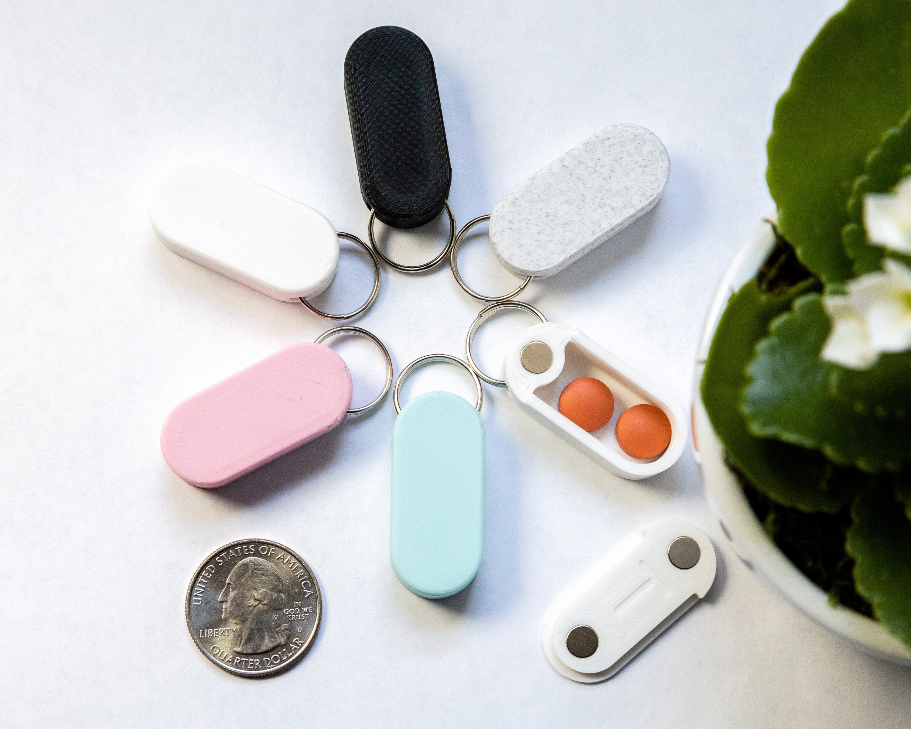 Photo Keychain Walgreensl015 Round White Pill - kno91u9