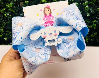 Cinnamonroll hair bow, cinnamon bows, cinnamon hair bow for girls, cinnamon birthday bow