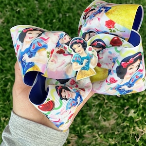 Princess jumbo bow, Boutique bow for girls, Character bows, Disney Princess bow,  birthday party princess bow