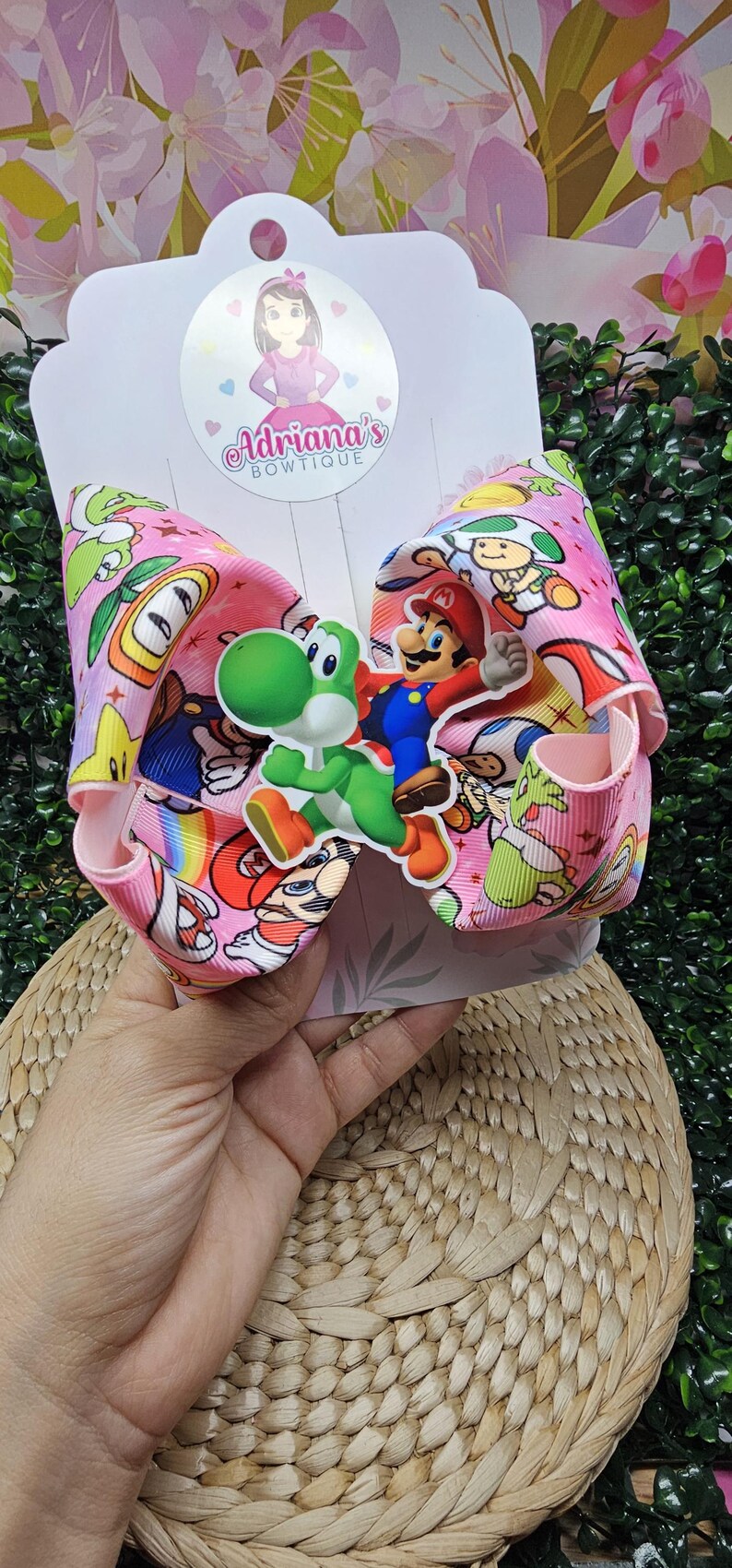 Mario Bros Hair Bow: Video Game Party Hair Clip - Etsy