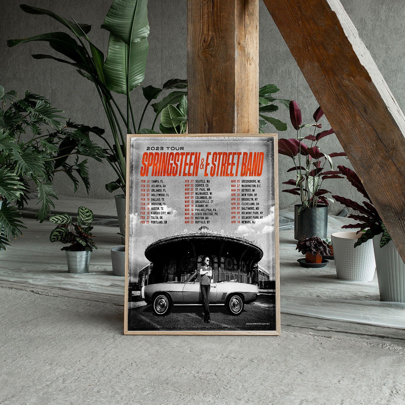 Trendy 2023 Bruce Springsteen And The E Street Band Tour Posters