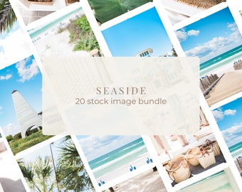 Seaside Stock Bundle / 20 Scenic Ocean Images / Tranquil Stock Photos for Your Business and Social Media