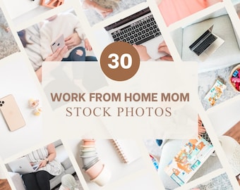 Work From Home Mom Lifestyle Stock Photos | 30 Mompreneur & Working Mom Stock Images for Social Media