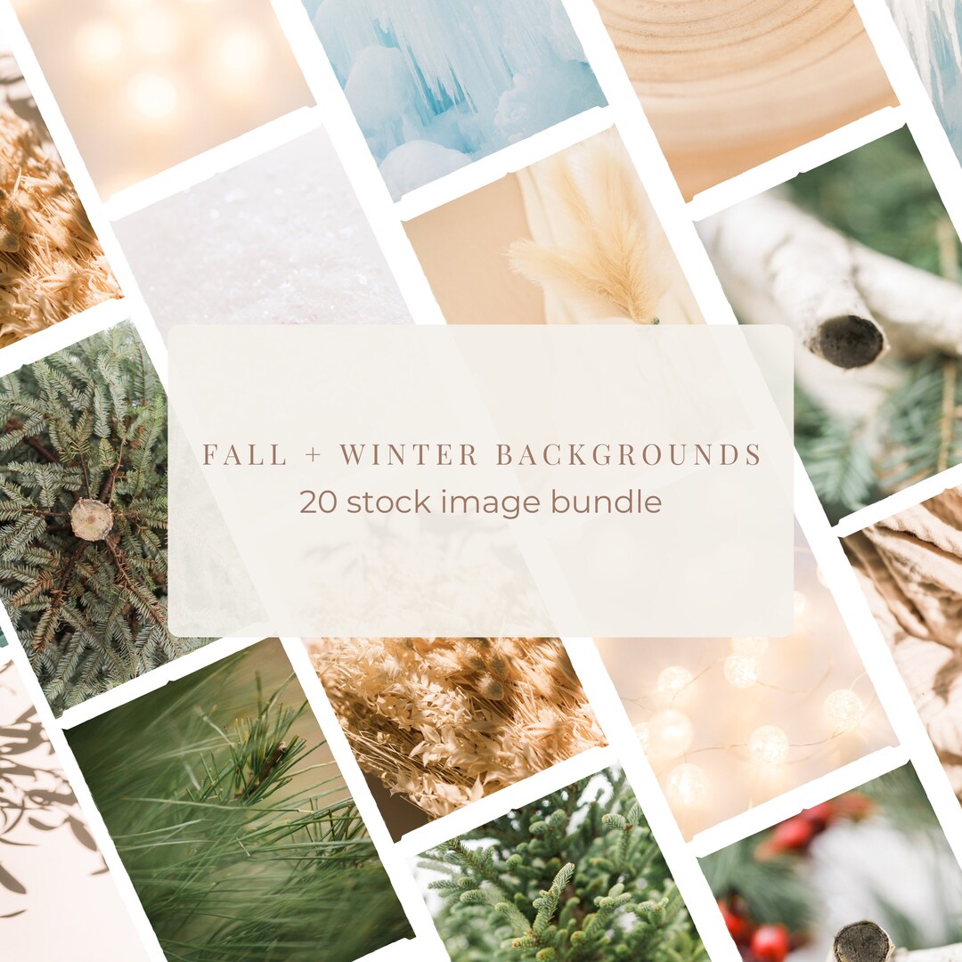 Fall Winter Stock Image Bundle / 18 Fall Winter Background Photos ...