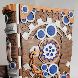 Libro de dados personalizado/Libro de hechizos DnD Caja de dados y bandeja/Juegos de mesa/Soporte de cartas/Tomo encantado personalizado de bibliotecarios