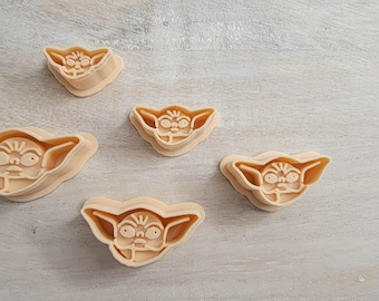 little green alien|baby yoda|earring cutter set|sharp cutters |