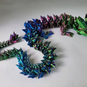 Crystal Dragon - Articulated Dragon - Mythical Creature