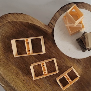 Book Clay Cutter|Librarian hand made gifts | Polymer clay | boho cutters |  Polymer Clay Earrings clatters | great teacher gift | 3D printed