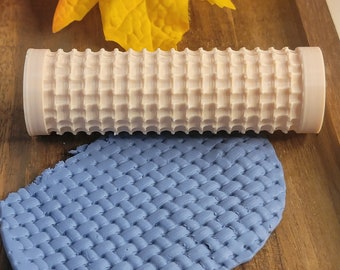 Clay | texture roller|basket weave| DIY Earrings|Polymer clay|tools