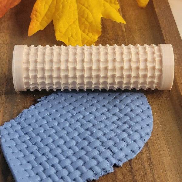 Clay | texture roller|basket weave| DIY Earrings|Polymer clay|tools