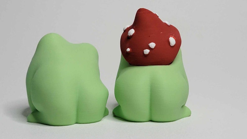 3D Printed Butt Frog, Cute Frog, Happy and Frowny Frog Keychain, Frog ...