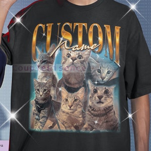 Custom CAT Shirt, Pet Custom Cat Bootleg Here, Custom Pet Tee, Insert Pet Design, Personalized, Customized Shirt, Change Animal Design Tee