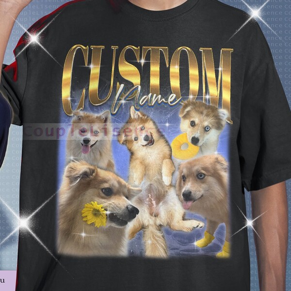 Chemise de chien personnalisée, Bootleg de chien personnalisé ici, t-shirt personnalisé pour animaux de compagnie, insérer la conception d'animaux de compagnie, chemise personnalisée et personnalisée, changement de t-shirt de conception animale