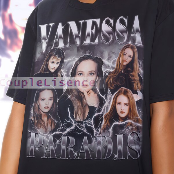 VANESSA PARADIS Vintage Shirt | Vanessa Paradis Homage Fan Tees | Vanessa Paradis Homage Retro | Vanessa Actor Retro 90s | Vintage Art Shirt