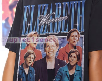 Retro Actress ELIZABETH WARREN Vintage Shirt | Elizabeth Warren Homage Tshirt | Elizabeth Warren Fan Tees| Elizabeth Warren Retro 90s UNISEX