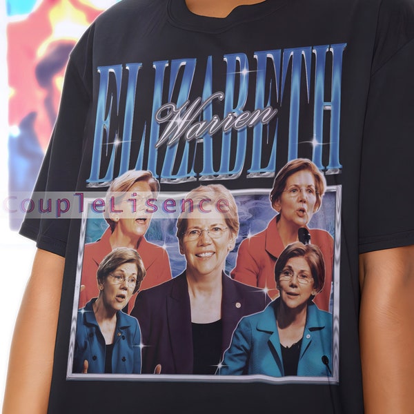 Retro Actress ELIZABETH WARREN Vintage Shirt | Elizabeth Warren Homage Tshirt | Elizabeth Warren Fan Tees| Elizabeth Warren Retro 90s UNISEX