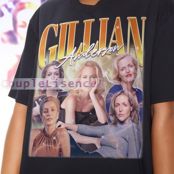 Retro GILLIAN ANDERSON Shirt | Gillian Anderson Fan Tees | Gillian Anderson Retro | Gillian Anderson Graphic Tee 90s Sweatshirt