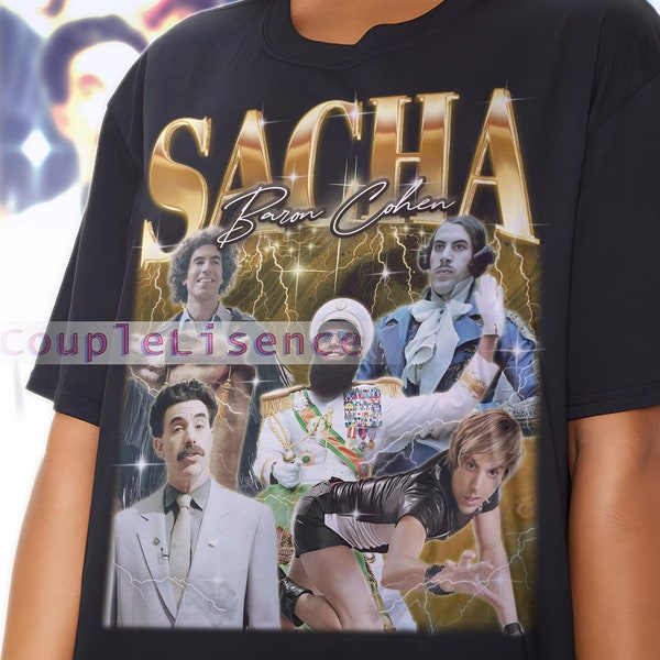 Vintage SACHA COHEN Shirt | Sacha Cohen Homage Fan Tees | Sacha Cohen Homage Retro | Sacha Cohen Graphic Retro 90s | Sacha Cohen Merch