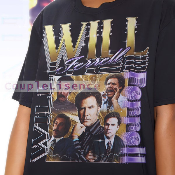 Retro WILL FERRELL Vintage | Will Ferrell Homage Fan Tees | Will Ferrell Homage Retro | Will Ferrell Graphic Retro 90s | Will Ferrell Merch