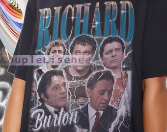 RICHARD BURTON Vintage Shirt | Richard Burton Homage Retro | Richard Burton Tees | Richard Burton 90s Sweater | Richard Burton Merch Gift