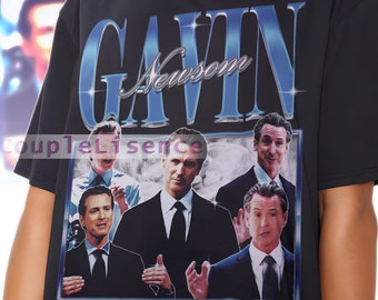 RETRO GAVIN NEWSOM Vintage Shirt | Gavin Newsom Homage Tshirt | Gavin Newsom Fan Tees | Gavin Newsom Retro 90s Sweater | Gavin Newsom Merch