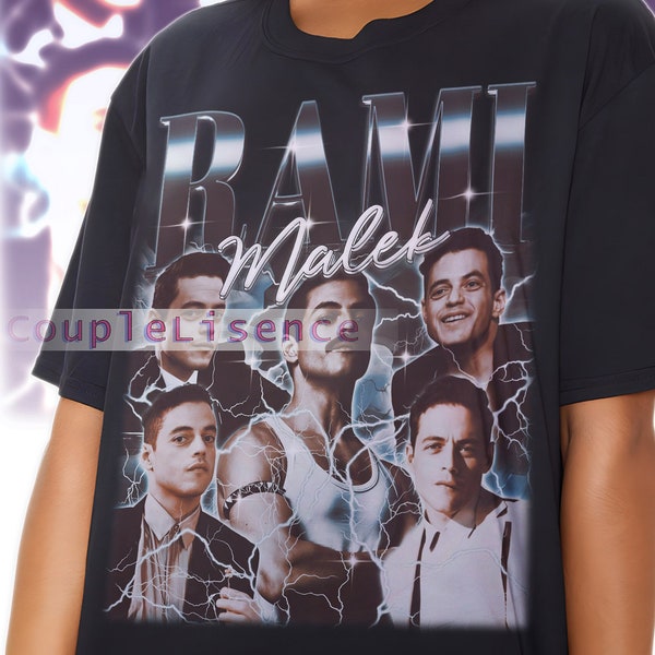 ACTOR RAMI MALEK Vintage Shirt | Rami Malek Homage Fan Tees | Rami Malek Homage Retro | Rami Malek Graphic Retro 90s | Rami Malek Merch