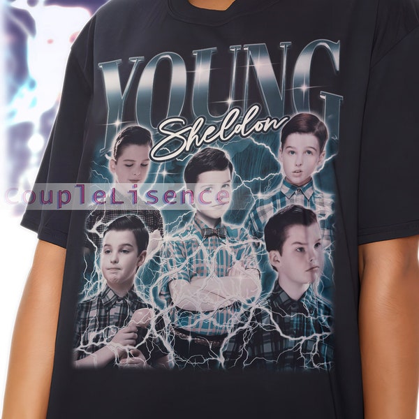 YOUNG SHELDON Vintage Shirt | Young Sheldon Homage Fan Tees | Young Sheldon Homage | Young Sheldon Graphic Retro 90s | Young Sheldon Merch