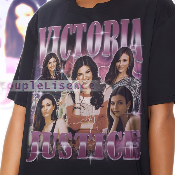 Actress VICTORIA JUSTICE Vintage Shirt | Victoria Justice Homage Tshirt | Victoria Justice Fan Tees | Victoria Justice Retro 90s Sweater