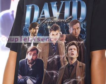 DAVID TENNANT Vintage | David Tennant Homage Fan Tees | David Tennant Homage Retro | David Tennant Graphic Retro 90s | David Tennant Merch