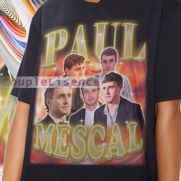 Attore irlandese PAUL MESCAL Vintage Camicia / Paul Mescal Homage Retro / Paul Mescal Tees / Paul Mescal 90s Maglione / Paul Mescal Merch Gift Film