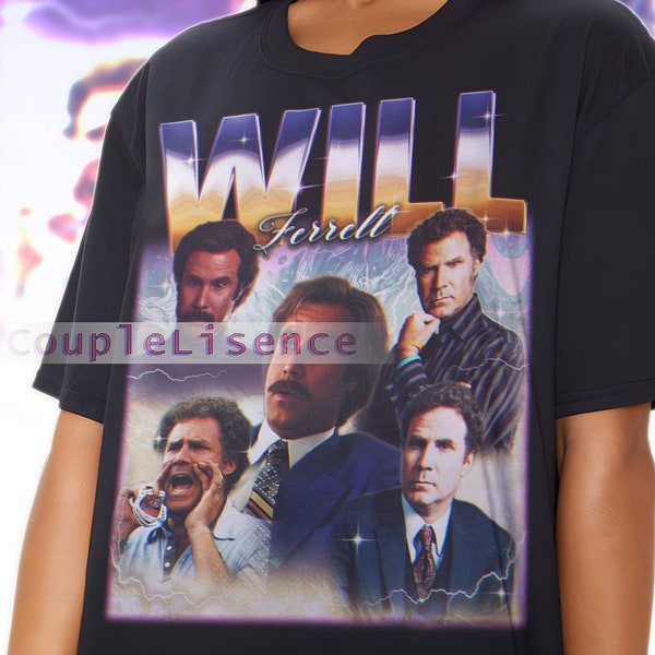 Comedian WILL FERRELL Tee | Will Ferrell Homage Fan Tees | Will Ferrell Homage Retro | Will Ferrell Graphic Retro 90s | Will Ferrell Gift