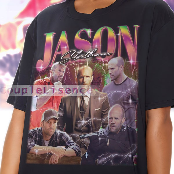 Retro JASON STATHAM Vintage Shirt, Jason Statham Homage Actor, Jason Statham TV Retro, Jason Statham Vintage Retro 90s, Jason Statham Gift