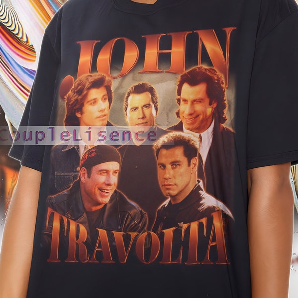 JOHN TRAVOLTA Vintage Shirt | John Travolta Homage Retro | John Travolta Tees | John Travolta 90s Sweater | John Travolta Merch Gift