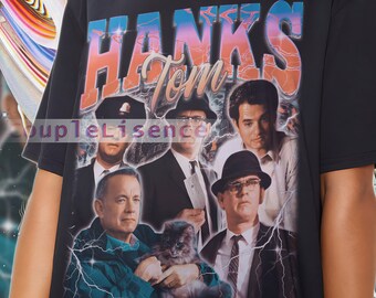 Vintage Retro TOM HANKS Shirt | Tom Hanks Homage Retro | Tom Hanks Tees | Tom Hanks 90s Sweater Unisex | Tom Hanks Gift TV Show Character