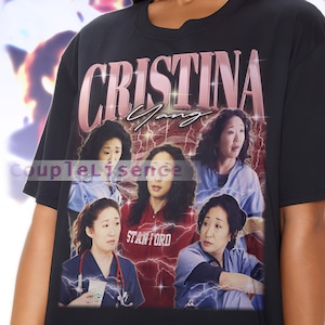 CRISTINA YANG Vintage Shirt | Cristina Yang Homage Fan Tees | Cristina Yang Homage Retro | Cristina Yang Graphic Retro 90s sweatshirt