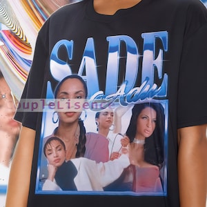SADE ADU Vintage Shirt Sade Adu Homage Retro Singer Sade Adu Tees Sade Adu 90s Sweater Sade Adu Vocalist Gift image 1