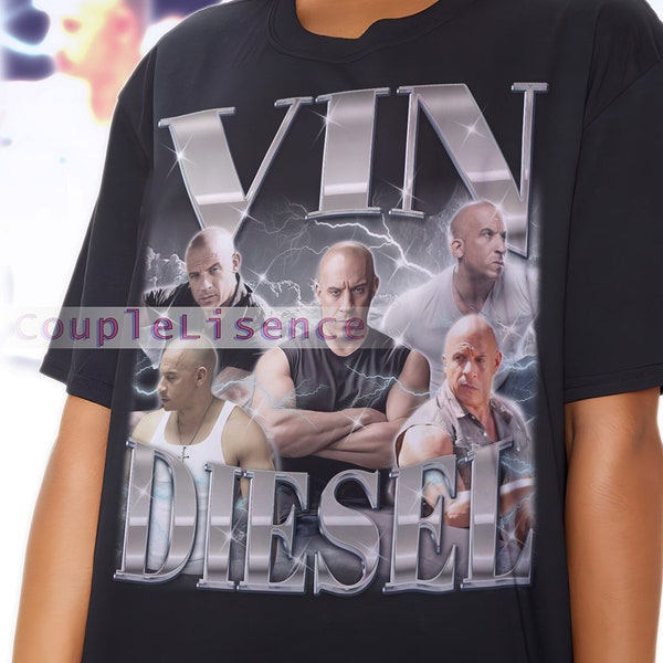 VIN DIESEL Vintage Shirt | Vin Diesel Homage Fan Tees | Vin Diesel Homage Retro | Vin Diesel Graphic Retro 90s | Vin Diesel Merch