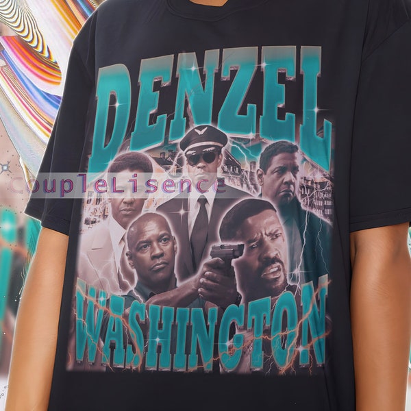 DENZEL WASHINGTON Vintage Shirt | Denzel Washington Homage Retro | Denzel Washington Tees | Denzel Washington 90s | Denzel Washington Gift