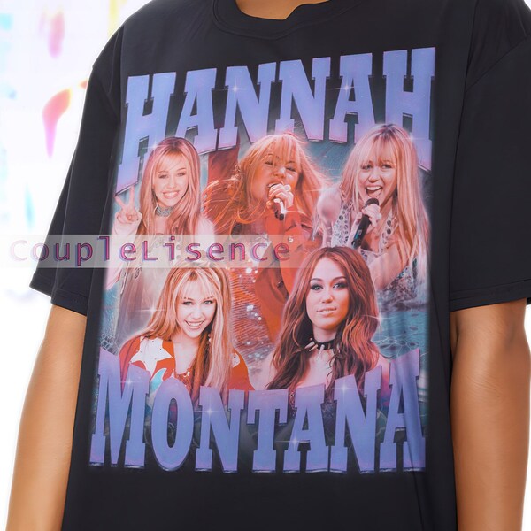 Singer HANNAH MONTANA Shirt | Hannah Montana Fan Tees | Hannah Montana Retro | Hannah Montana Graphic Tee 90s | Hannah Montana Merch