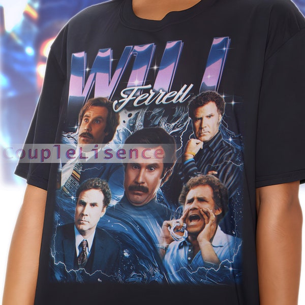 Bootleg WILL FERRELL Shirt | Will Ferrell Homage Fan Tees | Will Ferrell Homage Retro | Will Ferrell Graphic Retro 90s | Will Ferrell Merch