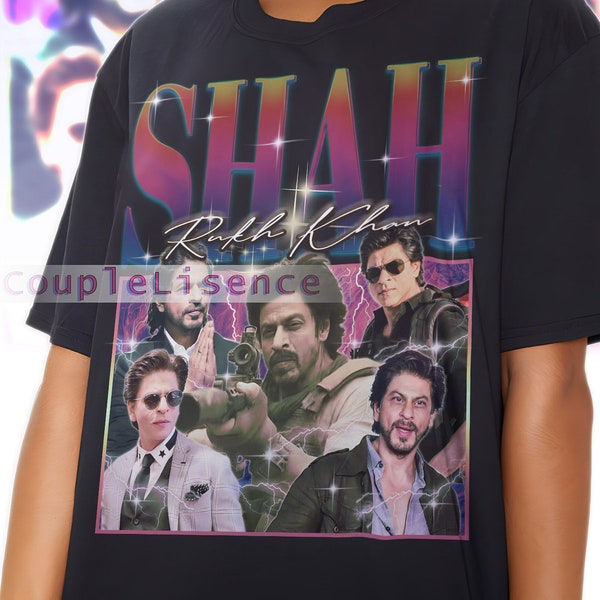 SHAH RUKH KHAN Vintage | Shah Rukh Khan Fan Tees | Shah Rukh Khan Homage Retro | Shah Rukh Khan Graphic Retro 90s | Shah Rukh Khan Merch