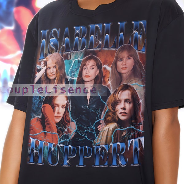 RETRO Actress ISABELLE HUPPERT Vintage Shirt | Isabelle Huppert Homage Tshirt | Isabelle Huppert Fan Tees | Isabelle Huppert Retro 90s