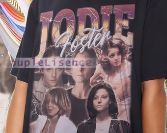 JODIE FOSTER Vintage Shirt | Jodie Foster Homage Retro | Jodie Foster Tees | Jodie Foster 90s Sweater | Jodie Foster Merch Gift Unisex